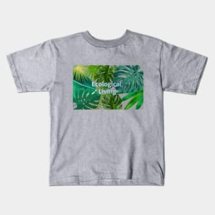 Eco-local living,palm tree,summer,summertime,summer season Kids T-Shirt